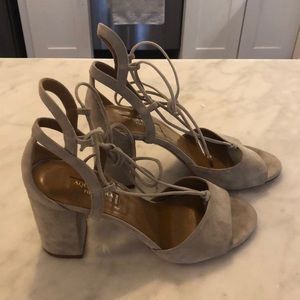 Aquazzura grey suede 36.5
